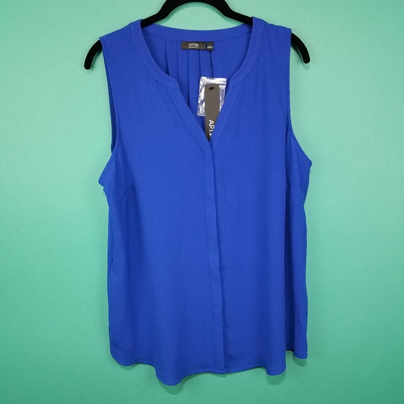 Apt. 9 Tops - Apt 9 Blue Sleeveless Blouse